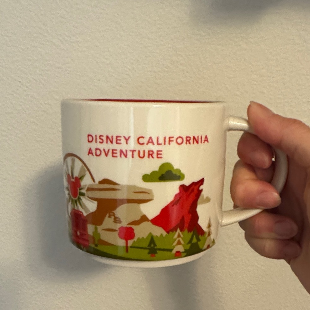 Starbucks You Are Here Disney Parks California Adventure Mug - Red and Green